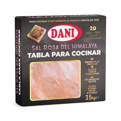 Tabla de Sal Rosa del Himalaya para cocinar 3500g x 1 ud.