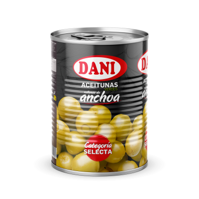 Olives farcies aux anchois 1455ml x 1 u.