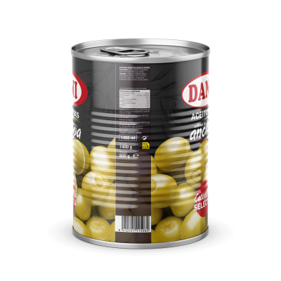 Olives farcies aux anchois 1455ml x 1 u.