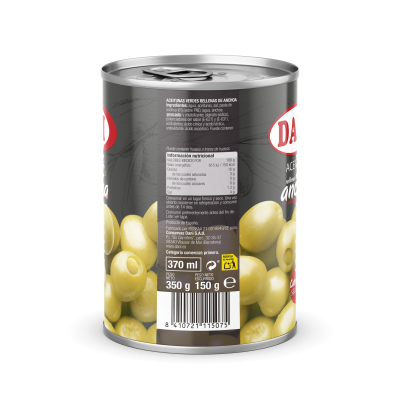 Aceitunas rellenas de anchoa 350ml x Pack 3 ud.