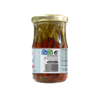 Piments entiers au vinaigre 185g x 1 u.