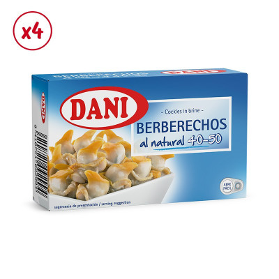 Berberechos 40-50 al natural Dani x Pack 4 ud.