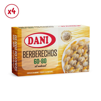 Berbigão 60-80 berbigão natural Dani x Pack 4 ud.