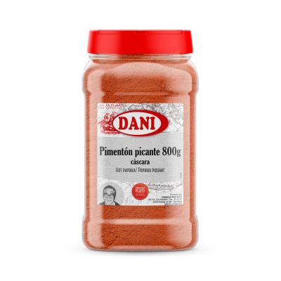 Pimentón picante cáscara 800g x 1 ud.