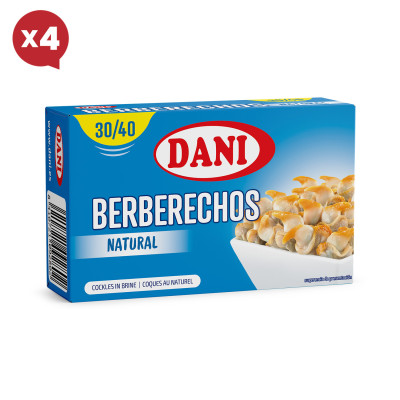 Berberechos 30-40 al natural Dani x Pack 4 ud.