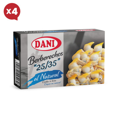 Berberechos 25-35 al natural Dani x Pack 4 ud.