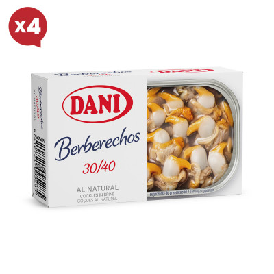 Berberechos 30-40 al natural Dani x Pack 4 ud.