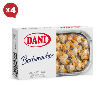 Berberechos pequeños al natural Dani x Pack 4 ud.