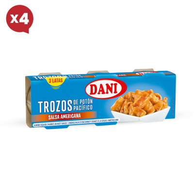 Trozos de Potón en salsa americana 240g x pack 4 ud.