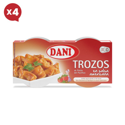 Trozos de Potón en salsa americana 160g x pack 4 ud.