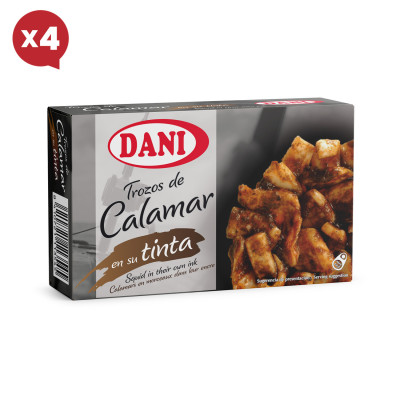 Calamares en su tinta 111g x Pack 4 ud.