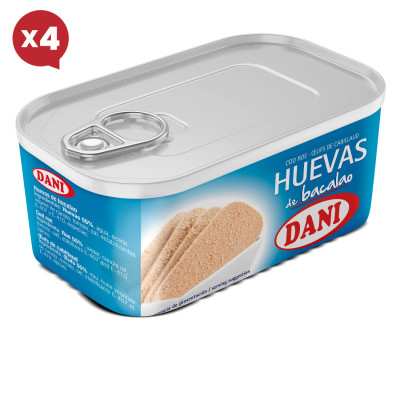 Huevas de bacalao 200g x Pack 4 ud.