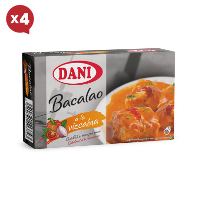 Bacalao a la vizcaína 111g x Pack 4 ud.