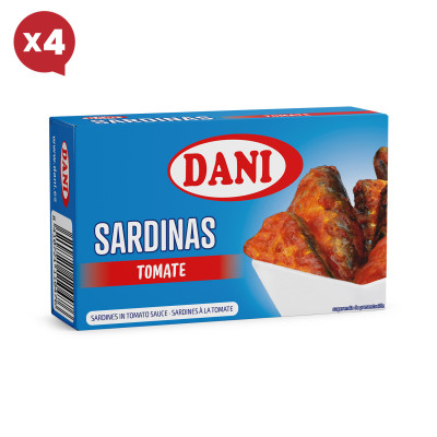 Sardines à la tomate 120g x Pack 4 u.