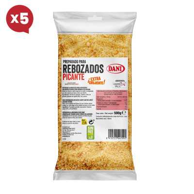 Preparado para rebozado picante (sin gluten) 500g x Pack 5 ud.