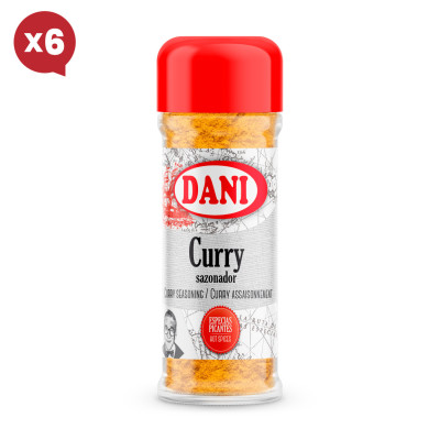 Curry sazonador 40g x Pack 6 ud.