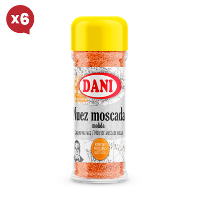 Noix de Muscade moulue 45g x Pack 6 u.