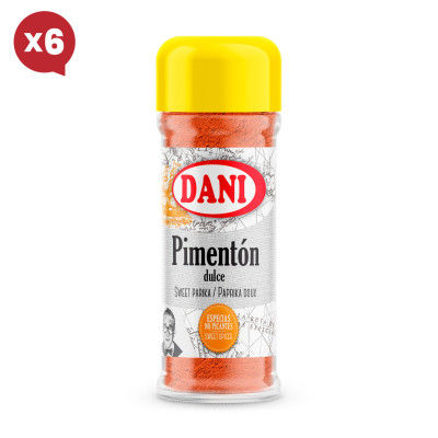 Pimentón dulce 45g x Pack 6 ud.