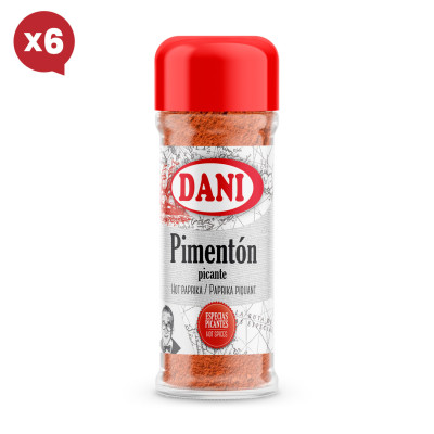 Hot Paprika 45g x Pack 6 u.