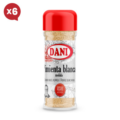 Pimenta branca moída 45g x 6uni