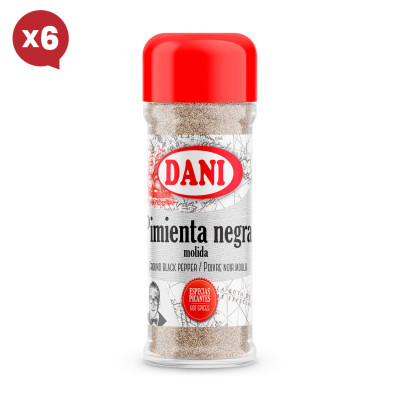 Pimenta preta moída 45g X 6uni