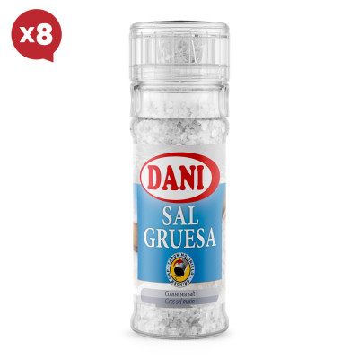 Sal marina gruesa 100g x Pack 8 ud.