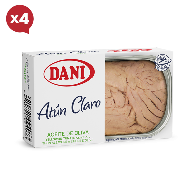 Atún claro en aceite de oliva 111g x Pack 4 ud.