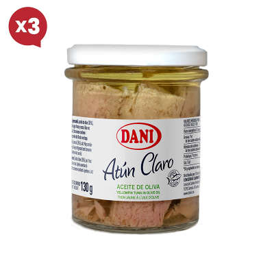 Atún claro en aceite de oliva 200g x Pack 3 ud.