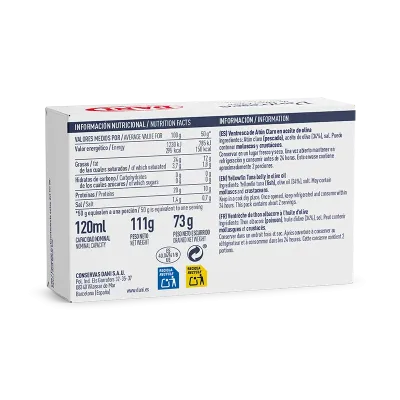 Ventresca de atum albacora em azeite 111g x 1 u.