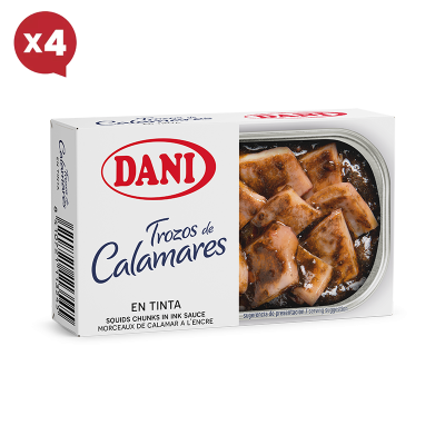 Calamares en su tinta 111g x Pack 4 ud.