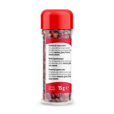 Pimenta-Caiena inteira 15g x Pack 6 u.