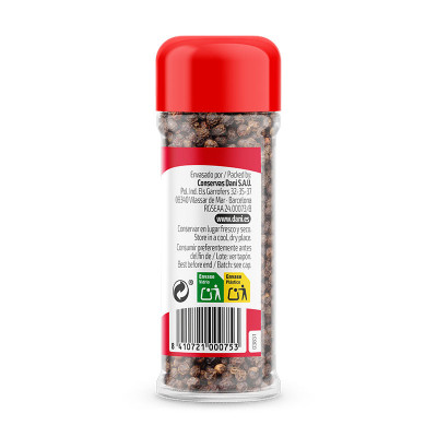 Black Peppercorns 45g x Pack 6 u.