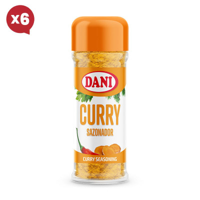 Curry sazonador 40g x Pack 6 ud.