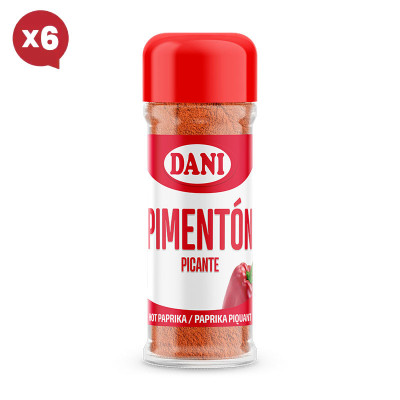 Hot Paprika 45g x Pack 6 u.