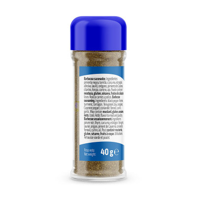 Barbecue seasoning 40g x Pack 6 u.