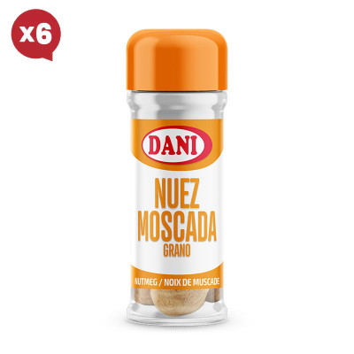 Noix de Muscade entier 20g x Pack 6 u.