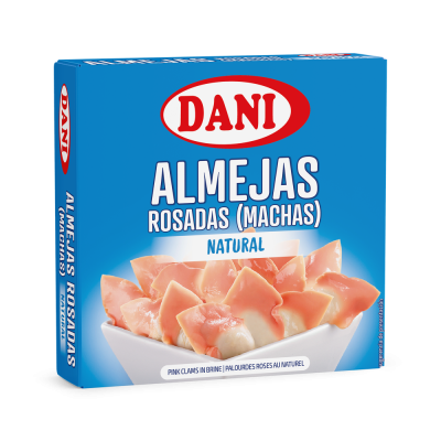 Almejas rosadas (machas) al natural 111g x 1 ud.