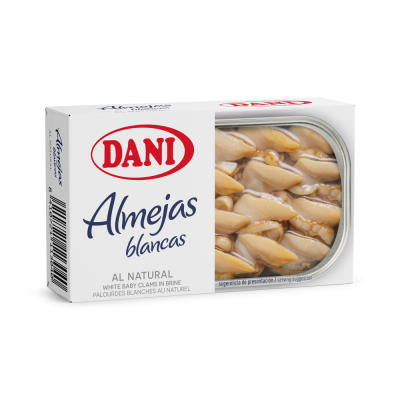 Almejas blancas al natural 111g x 1 ud.