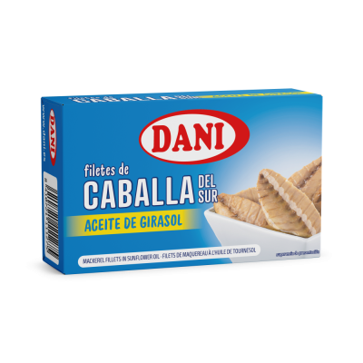 Filetes de Caballa en aceite girasol 125g x 1 ud.