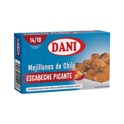 Mejillones 14-18 escabeche picante 111g x 1 ud.