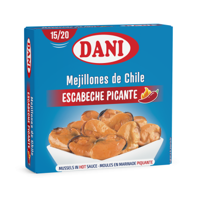 Mejillones 15-20 en escabeche picante 111g x 1 ud.