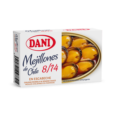 Mejillones 8-14 en escabeche 111g x 1 ud.