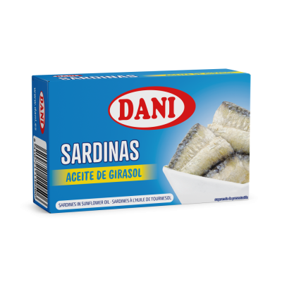 Sardinas en aceite de girasol 120g x 1 ud.