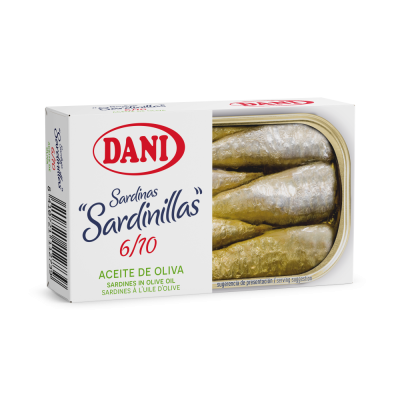 Sardines 6-10 in olive oil 90g x 1 u.