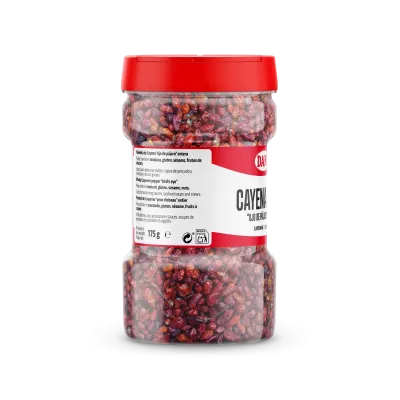 Cayena rama (ojo de Pájaro) entera 175g x 1 ud. Cayena rama (ojo de Pájaro) entera 175g x 1 ud.