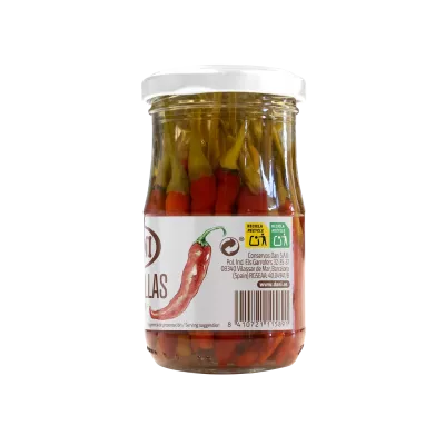 Guindillas enteras en vinagre 185g x 1 ud. Guindillas enteras en vinagre 185g x 1 ud.