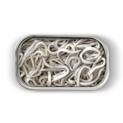 Surimi of elver with garlic in sunflower oil 111g x 1 u.