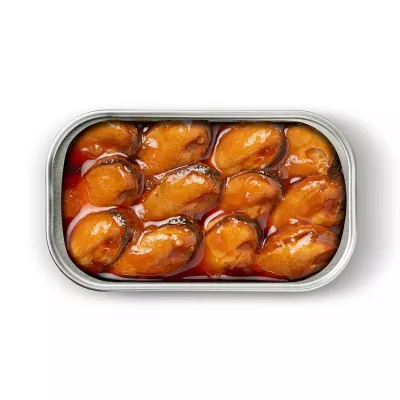 Mussels 13-18 in scallop sauce 111g x 1 u. Mussels 13-18 in scallop sauce 111g x 1 u.