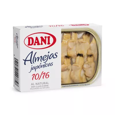 Almejas Japónicas 10/16 al natural 111g x 1 ud.