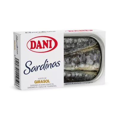 Sardinhas em óleo de girassol 120g x 1 u.
